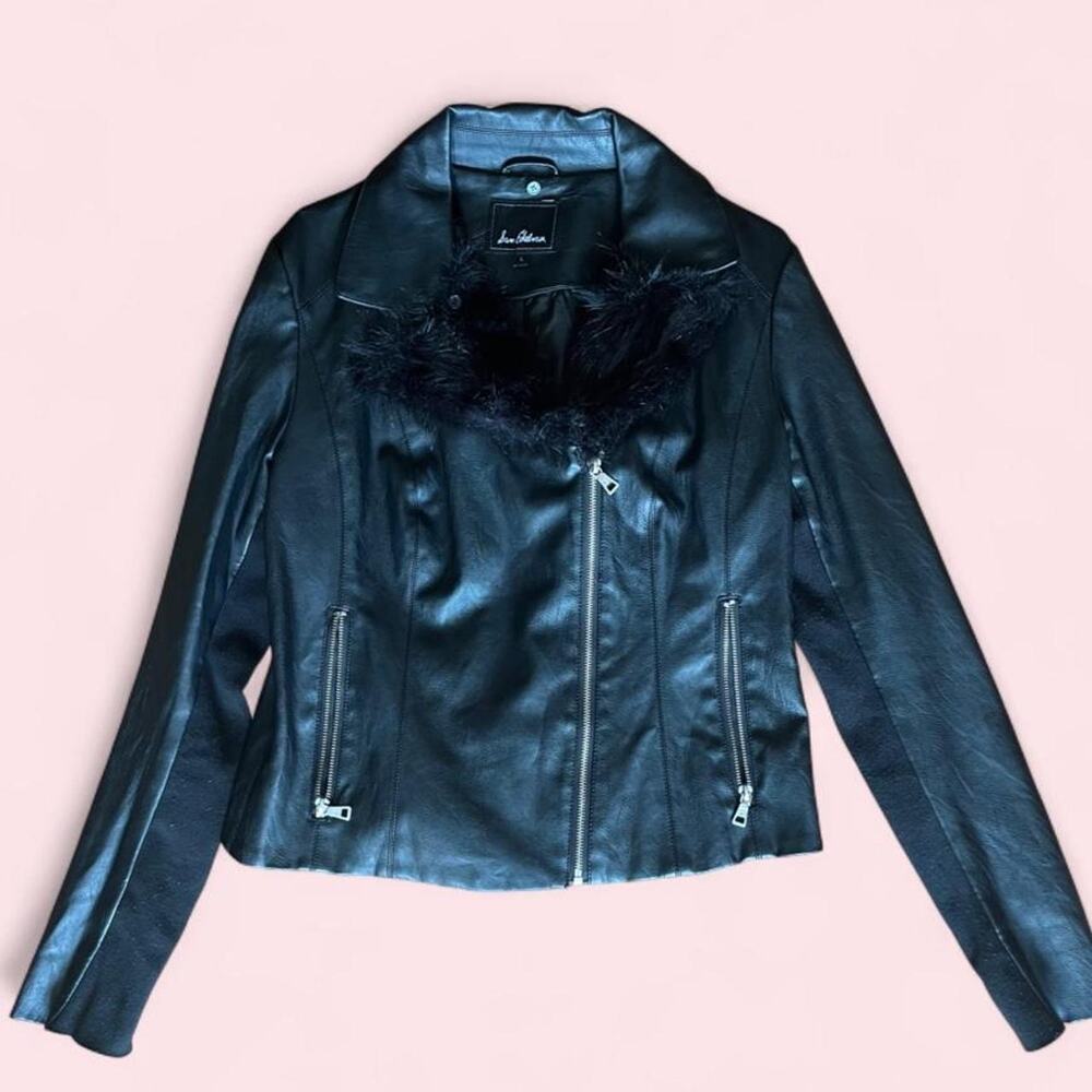 Sam edelman vegan black leather jacket